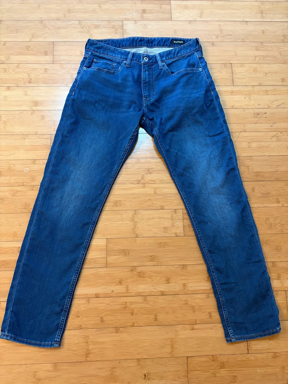 Bonobos Men’s Jeans 33x32 Slim Fit Stretch Medium Wash Blue Denim